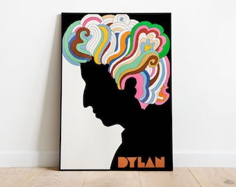 Bob Dylan Poster, Bob Dylan Greatest Hits Poster, Tour Poster, Dylan Art Portrait, Home Decor, Wall Art