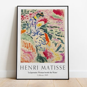Matisse La Japonaise, Henri Matisse Woman beside the Water, Impressionist Landscape Painting, Gallery Quality Prints, Home Decor