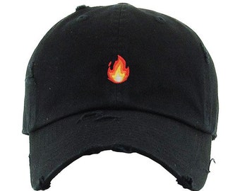 dtykm Flame Baseball Cap Cute Dad Hats for Men Mens Adjustable Snapback Strapback Cap