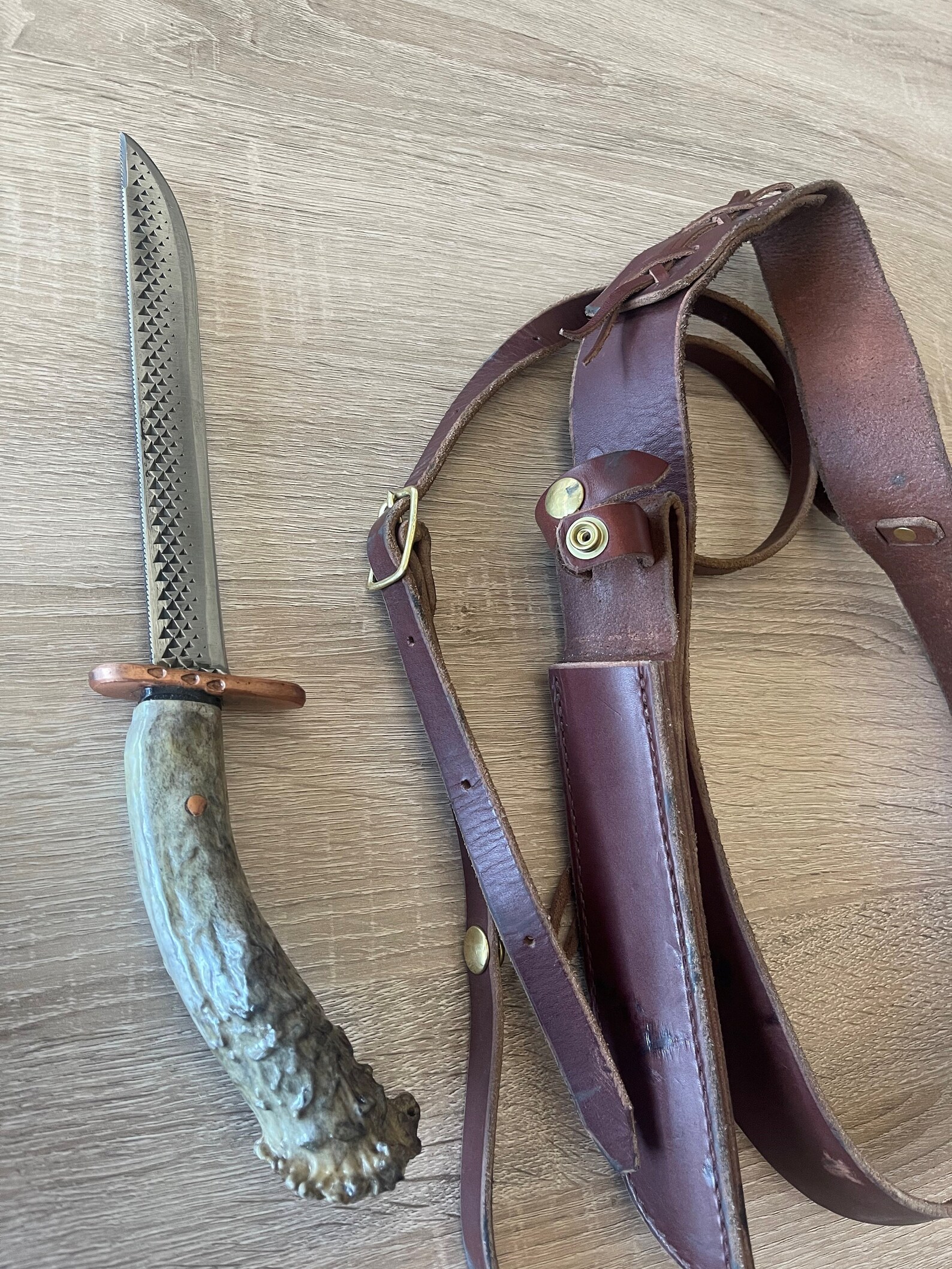 Jim Bergevin Custom Knife Sheath Shoulder Rig Etsy
