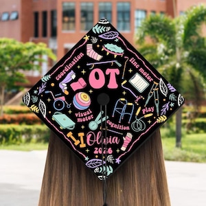 Occupational Therapy Graduation Cap Topper, OT Grad Cap Decorations, Future OT Gifts, Class of 2025, Occupational Therapist, New OT Ota Gift