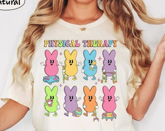 Physical Therapy Shirt, Easter Physical Therapist Shirt, Pediatric Physical Therapy Shirt, Bunny PT Shirt, PTA Shirt, Dpt Gift, Shirt For Pt