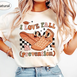 Fall Nurse Shirt Halloween Fall Nurse Shirt, I Love Fall Prevention Tee, Nurse Funny Tee Icu ER Cna Rn Physical Therapy Pt PTA Physical Tee