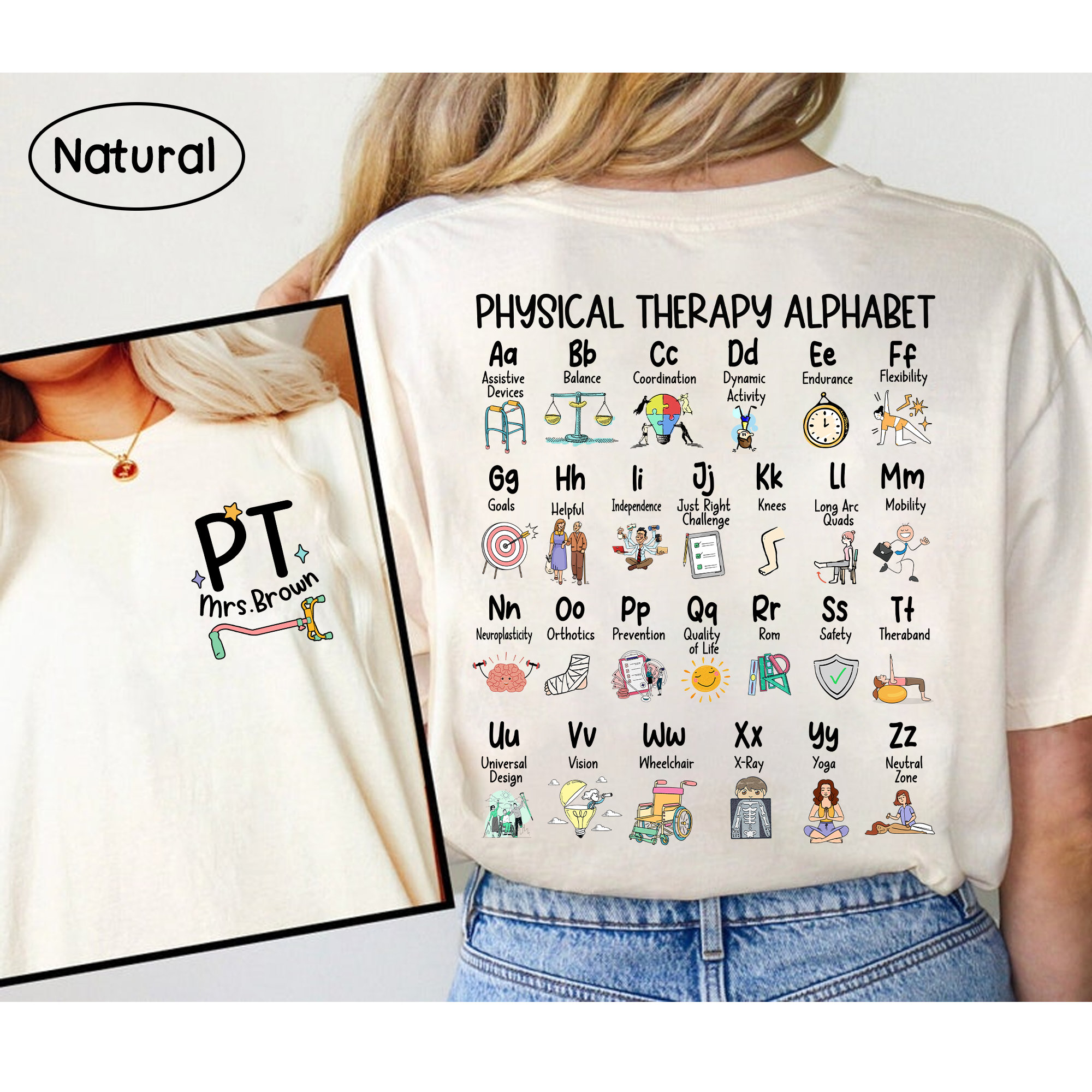 Physical Therapy Shirt, Physical Therapy Alphabet Shirt