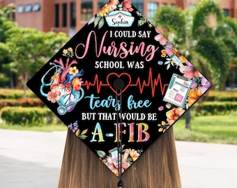 Nurse Graduation Cap Topper, RN Grad Cap Topper, Nursing Graduation Decoration, Class of 2025, New Nurse Gift, Nurse Stuff