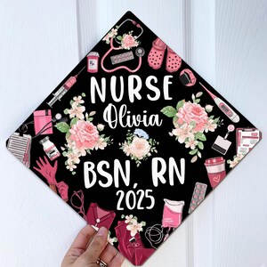 Nurse Graduation Cap Topper, RN Grad Cap Topper, Class of 2026, New ...
