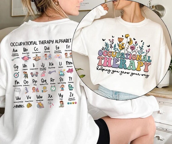 Ergotherapie Sweatshirt Floral Ergotherapeut Pullover OT Geschenke Zukunft OT Therapeut Abschlussgeschenk OTA Rundhalsausschnitt Cota Geschenk