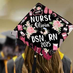 Nurse Graduation Cap Topper, RN Grad Cap Topper, Class of 2026, New ...