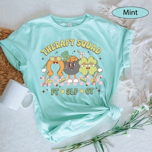 Therapy Squad Shirt, SLP OT PT Shirt, Therapy Squad St Patrick Shirt ...