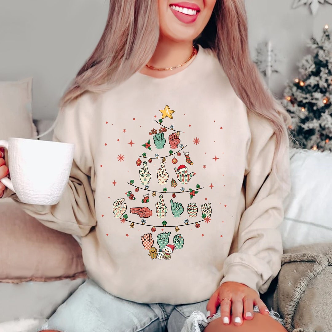 Sign Language Christmas Tree Shirt Merry Christmas ASL Shirt ASL sign-language-christmas-tree-shirt-merry-christmas-asl-shirt-asl