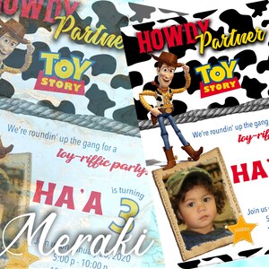 Inspired by Toy Story Invitation. Print at Home Invitation. Custom Invitation Design Digital File. Printable Digital Download.