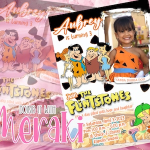 Inspired by Flintstones INVITATION