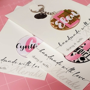 Customized Acrylic Keychains. Personalized Monogram Keychains. Acrylic Keyring. Gifts For Her.