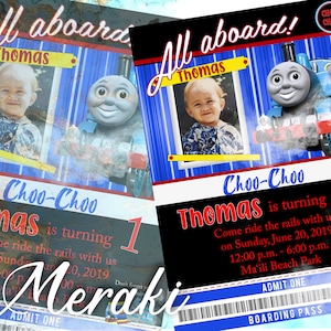 Invitación de Thomas el tren