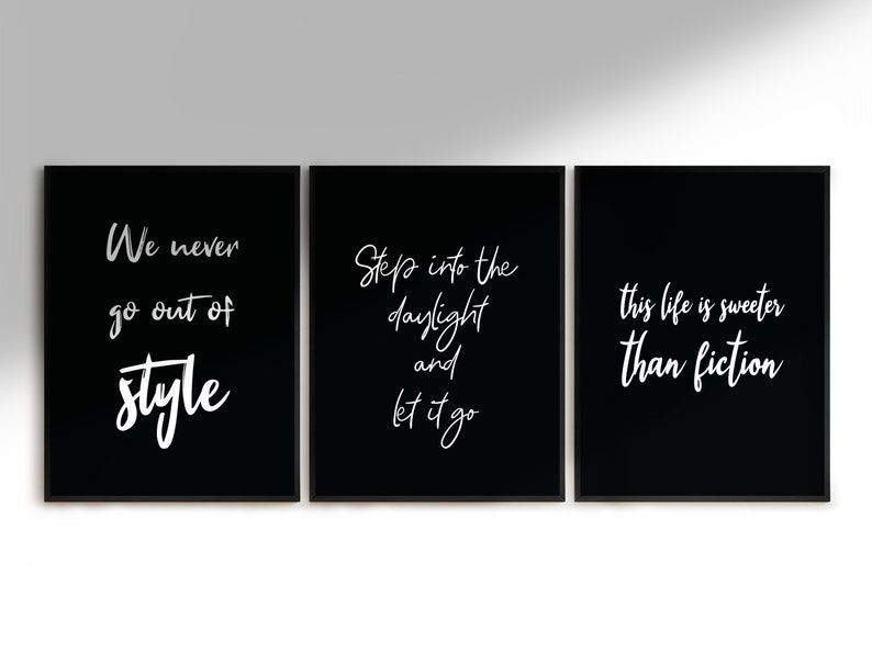 Taylor Swift Lyrics Printable Wall Art, A4 A3 - Etsy