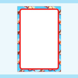 Printable Girl Superhero Themed Paper Digital Download ruled Printable ...