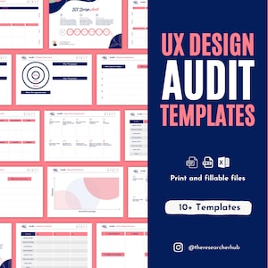 User Experience Design Audit templates for product management, including heuristic and competitor analysis for brand preference development