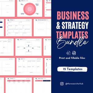 Business- und Strategievorlagen-Bundle für digitales Marketing und Business-Teams, Produktmanagement-Tools für UX-Designer und -Strategen