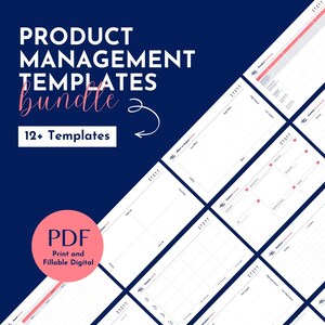 Ultimate Product management tool kit bundle for creative designers and project managers, Business strategy templates for UX/UI Design teams