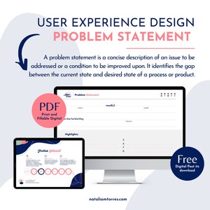 Problem Statement define process for UX Design and business strategy, User experience design templates for ideation sessions and ux strategy