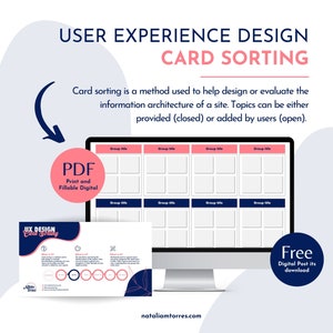 Technique de conception UX de tri de cartes pour les sessions d’idéation et la hiérarchie de navigation, Outil de conception de gestion de produit pour définir la résolution de problèmes