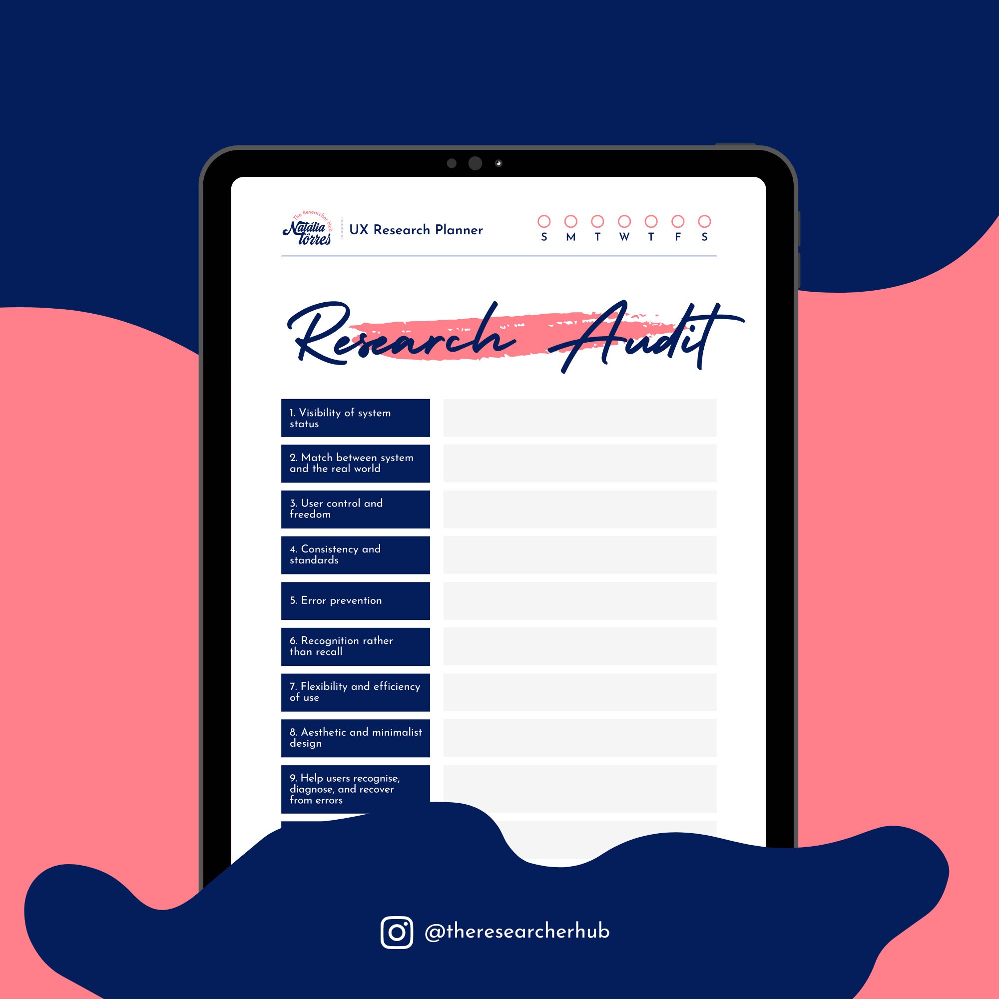 Ultimate UX Research Design Digital Planner and Printable Templates for ...