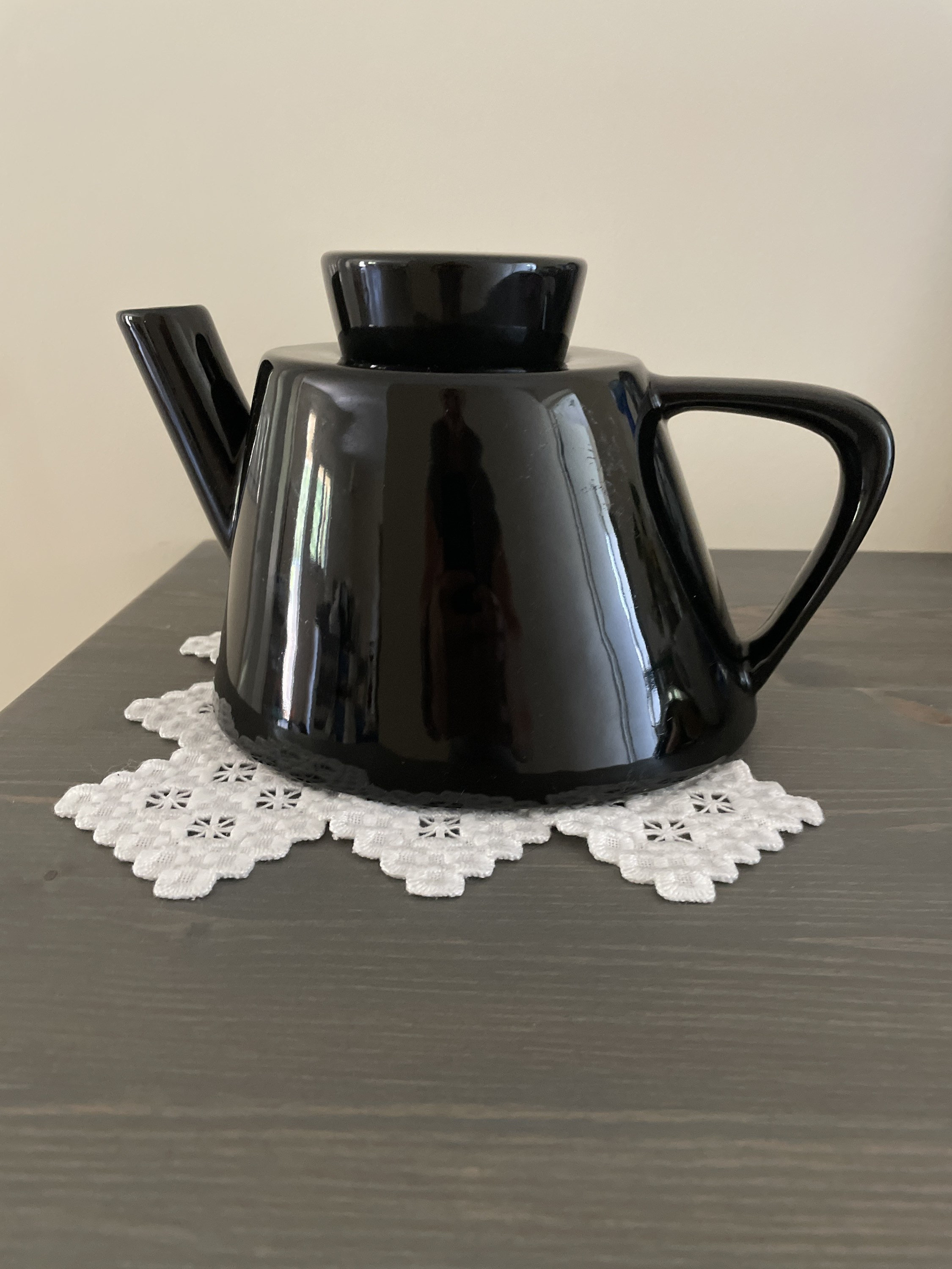 Iconic retro Ikea black teapot from 1990s Etsy