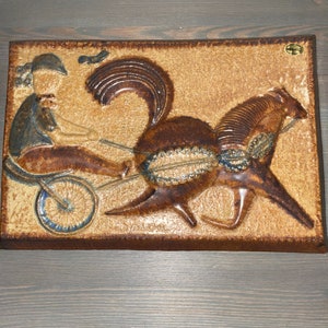 Søholm Denmark ceramic wall plaque by Joseph Simon