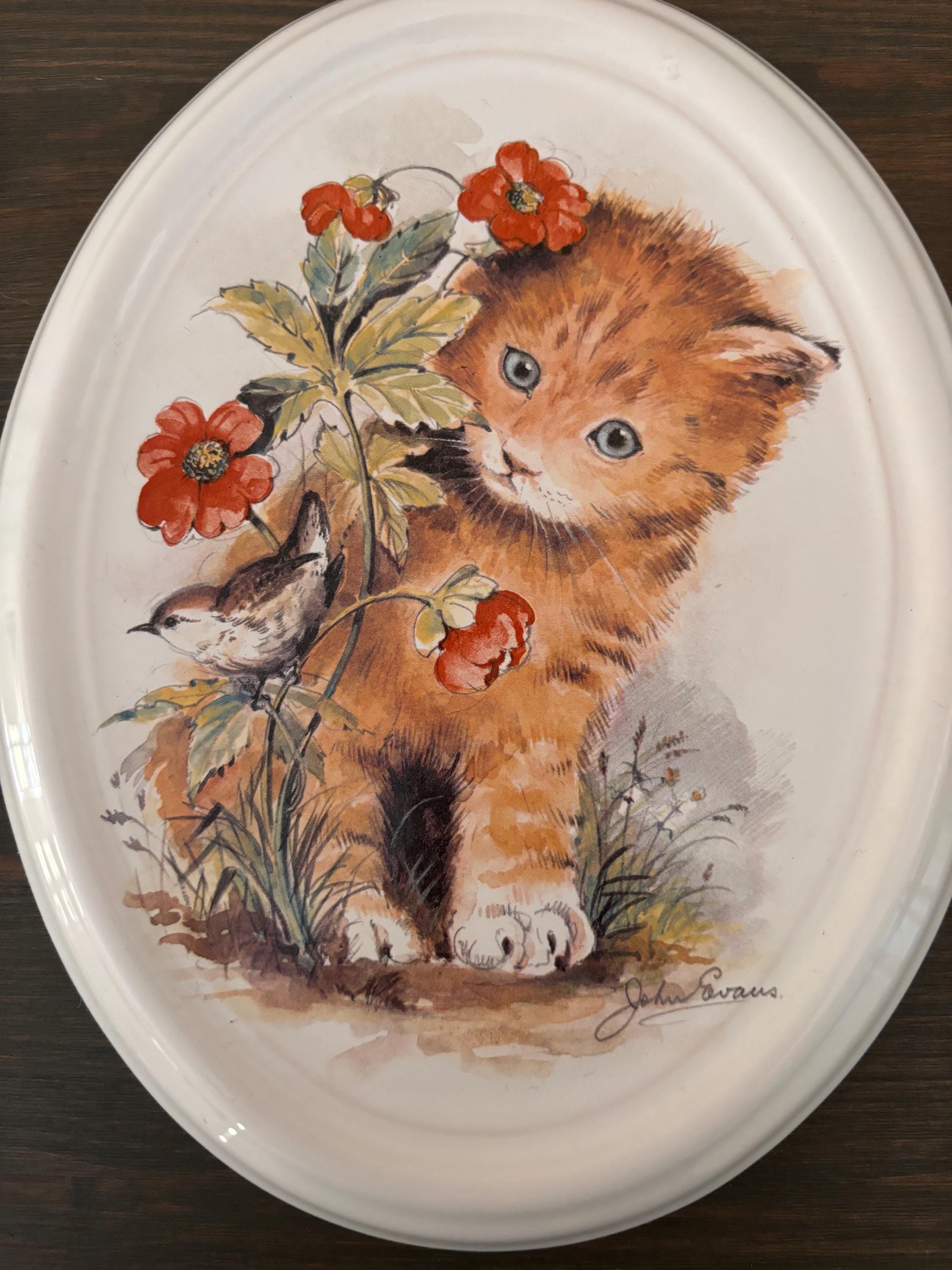 壁掛け　絵画　陶器 ガブリエル スウェーデン 陶器の壁画 - Etsy 日本