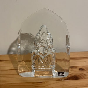 Vintage Vas Vitreum Sweden crystal paperweight