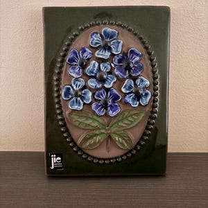 JIE Gantofta Sweden ceramic wall plaque