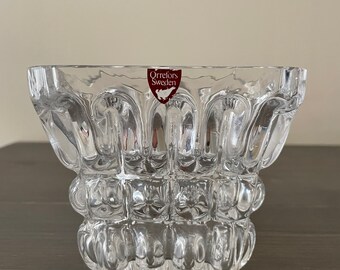 Orrefors Sweden crystal vase