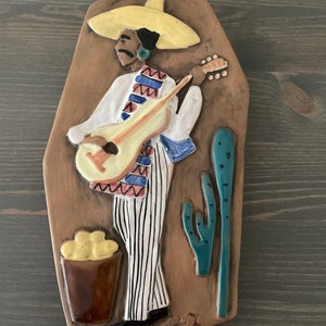 Vintage ceramic wall plaque