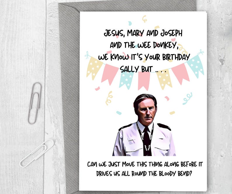 Personalised Birthday Card - Jesus, Mary and Joseph and the Wee Donke…