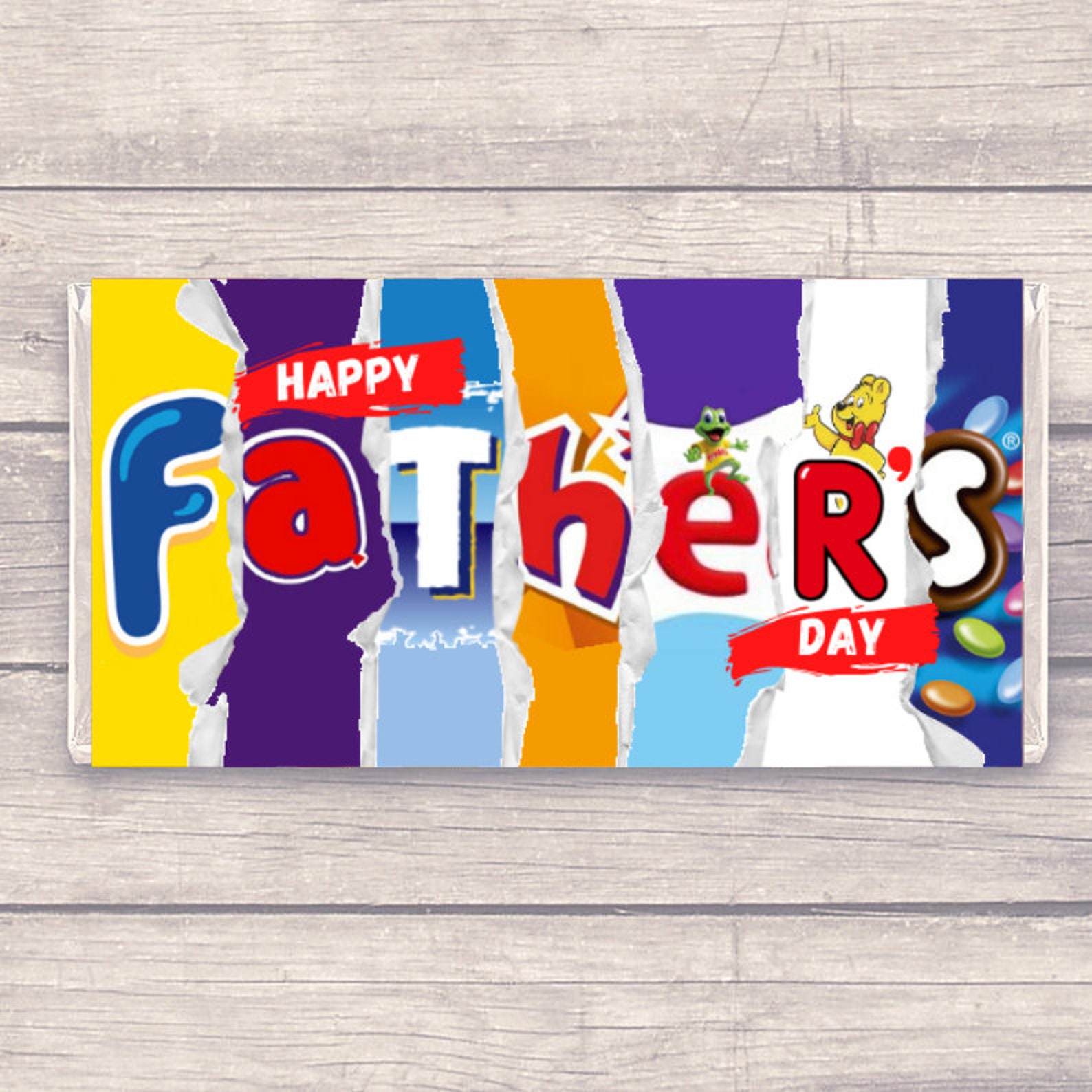 Father's Day Best Dad Novelty Chocolate Bar Wrapper Etsy