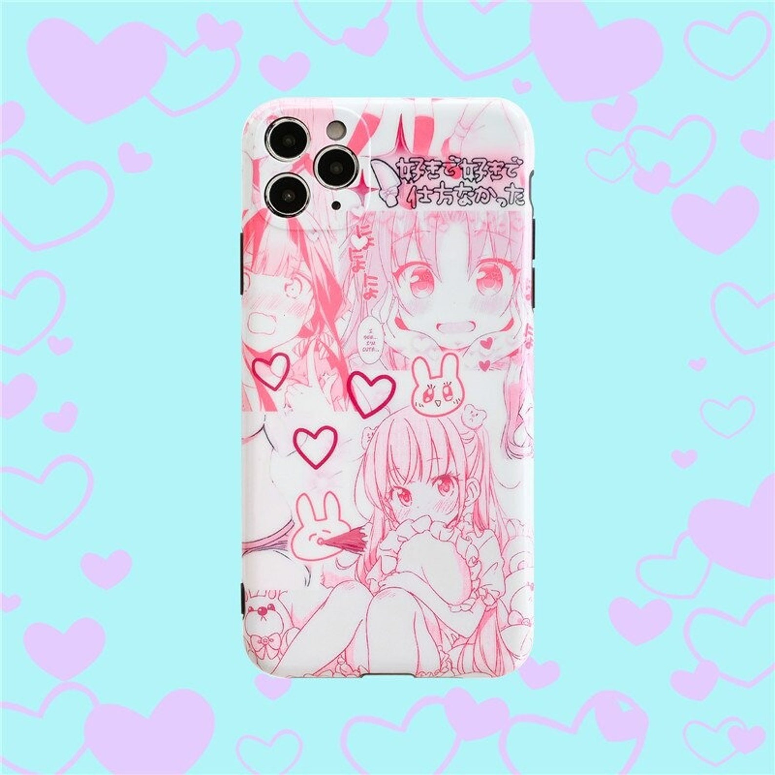 Cute Anime Girl Phone Case Pour Iphone 11 12 Pro Max 7 8 Plus Etsy