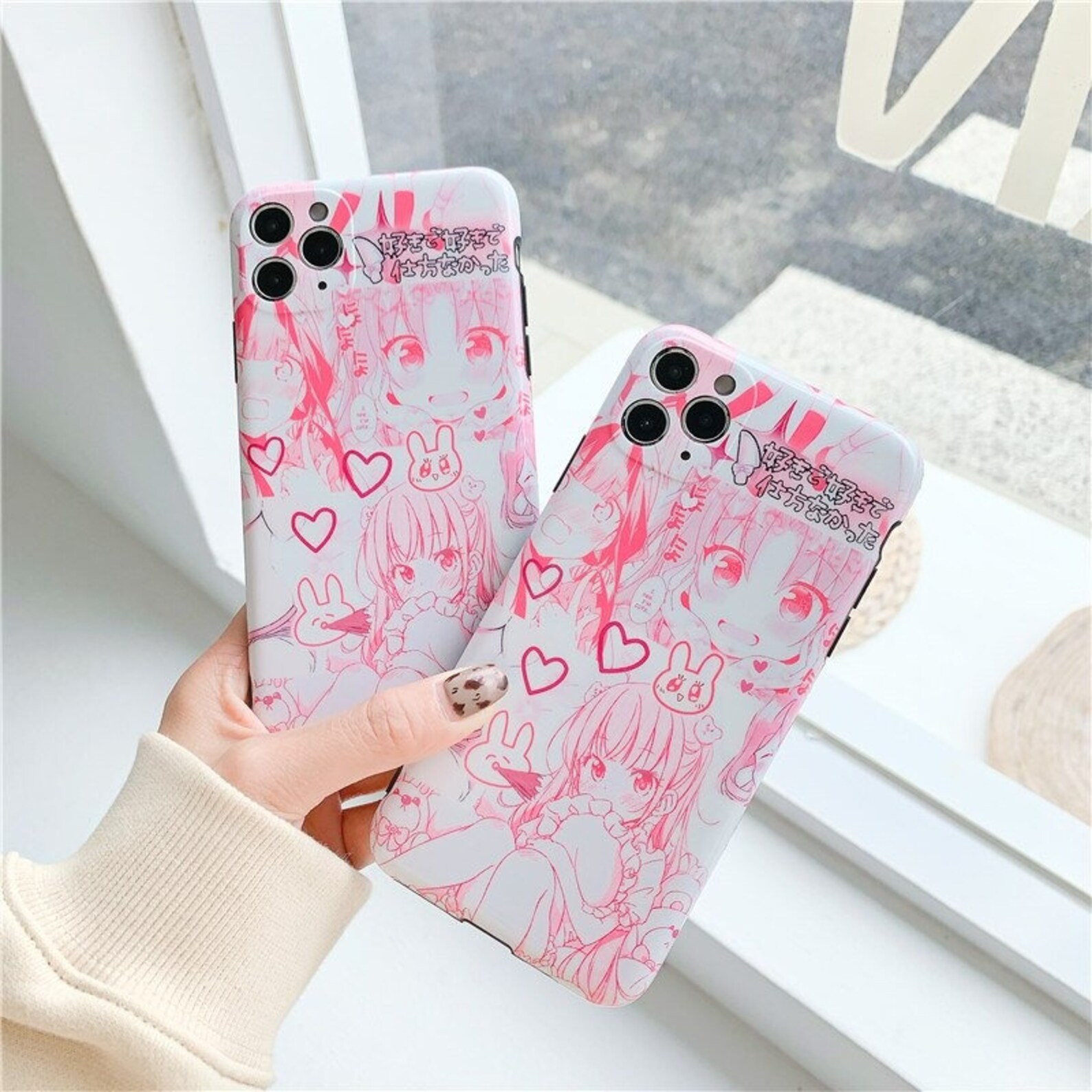Cute Anime Girl Phone Case Pour Iphone 11 12 Pro Max 7 8 Plus Etsy