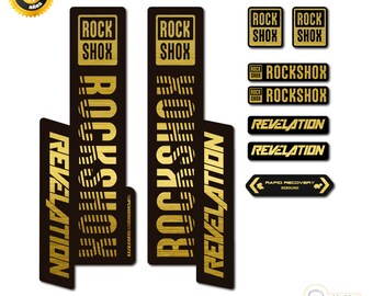 Adesivi Forcella Bici Rock Shox Domain 2019 Sticker Bike Rock Shox Fork Decals Original Blu chiaro
