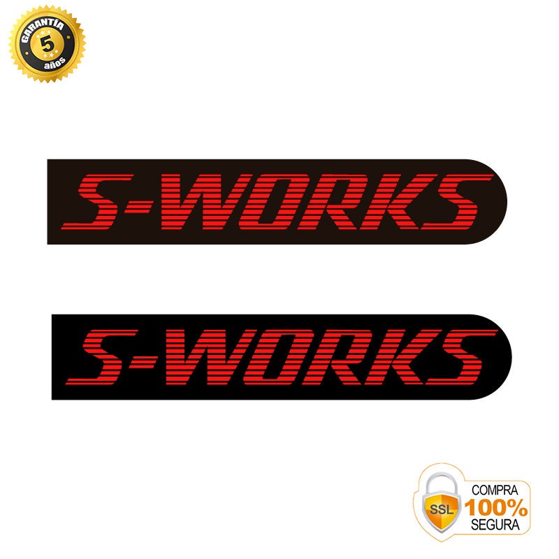 Frame Bike Stickers S-WORKS Scratched 
