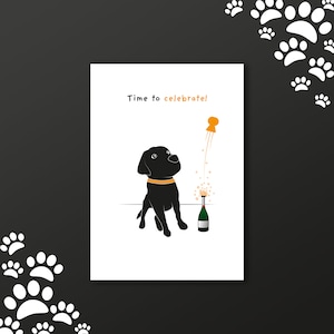 Glitter Celebrating Dogs Card Glitter Celebrating Dogs Card
