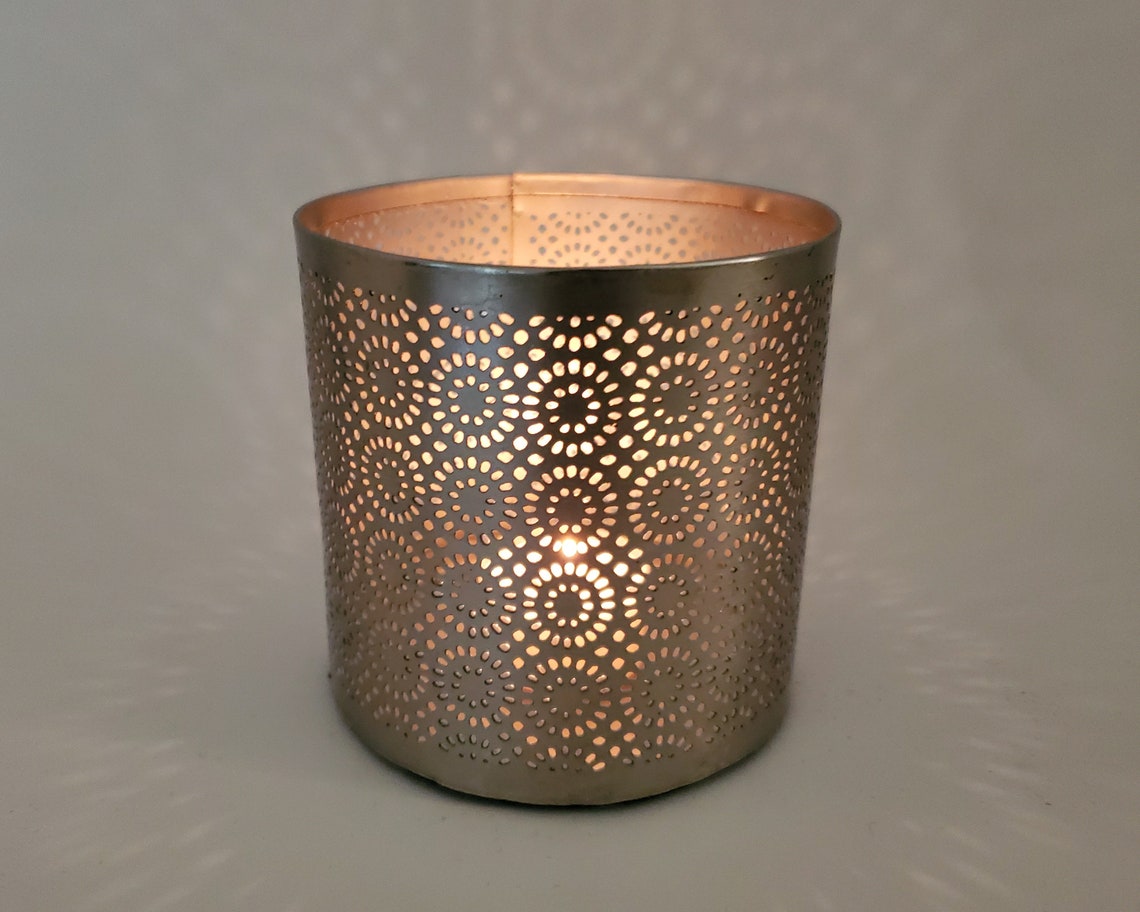 Shadow Casting Candle Holders Project Images in 3 Different Etsy