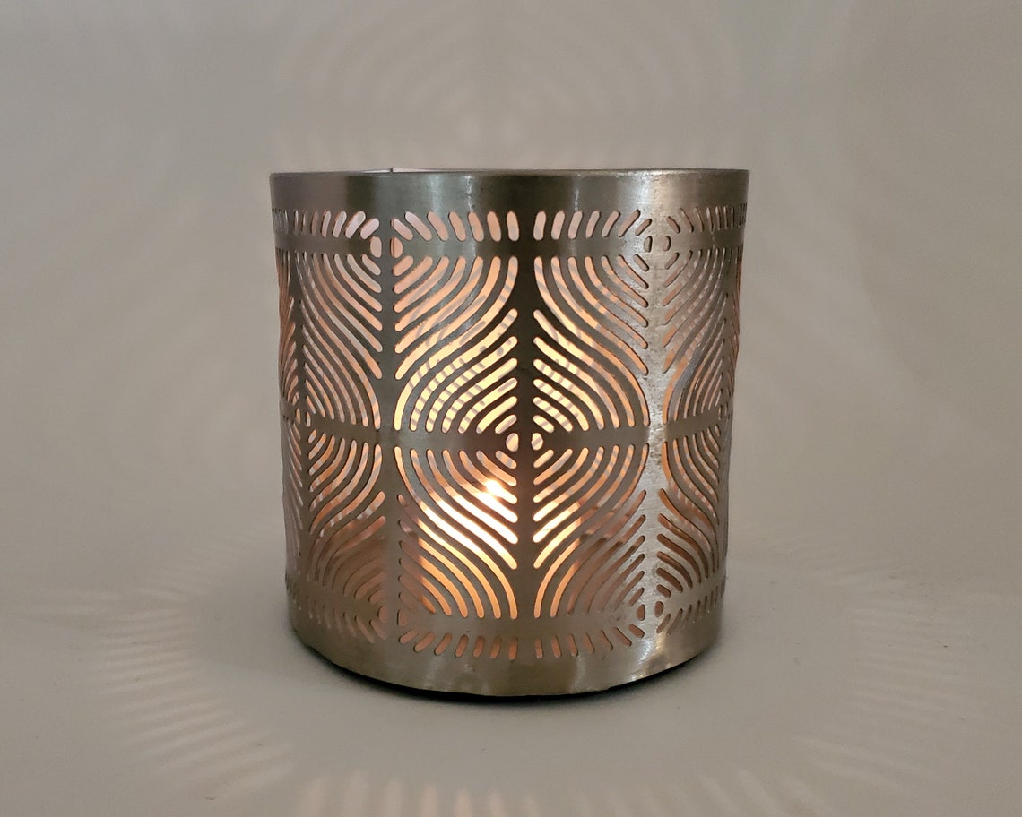 Shadow Casting Candle Holders Project Images in 3 Different Etsy