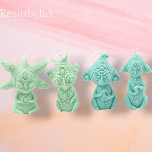 Alien Monster Mould | Silicone Alien Mould | Monster Silicone Candle Mould | Cute Alien Soap Mould | Plaster Mould | Silicone Monster Mould