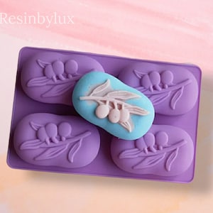 Olive Tree Soap Silicone Mold: Unique Oval Bar DIY Crafting