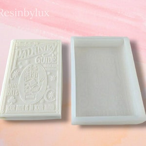Palmistry Book Silicone Mould | Silicone Book Ornament Mould | Large Silicone Resin Mould | Large Plaster Mould | Handmsde Gift Tarot DIY