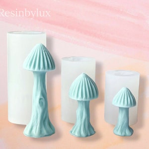 Moule en silicone pour champignons | Moule en résine époxy champignon | Moule en silicone | Outils de fabrication de bougies | Artisanat d&#39;ornements d&#39;art en plâtre | Cadeau pour eux