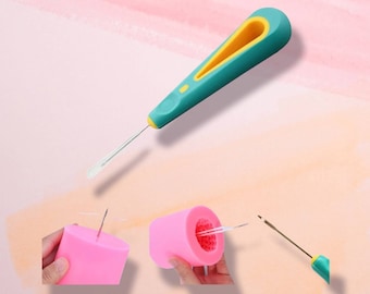 Candle Wick Centering Tool | Durable Stainless Steel Piercing Needle with Comfort Grip | Essential Accessory for Candle Making