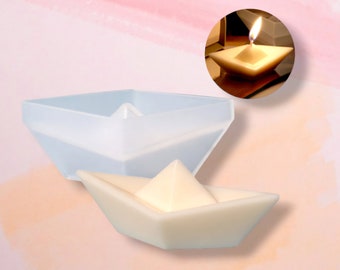 Paper Boat Candle Mould | Boat Silicone Mould | Silicone Candle Mould | Home Decor Mould | Unique Candle Mould | Soap Boat Silicone Mould