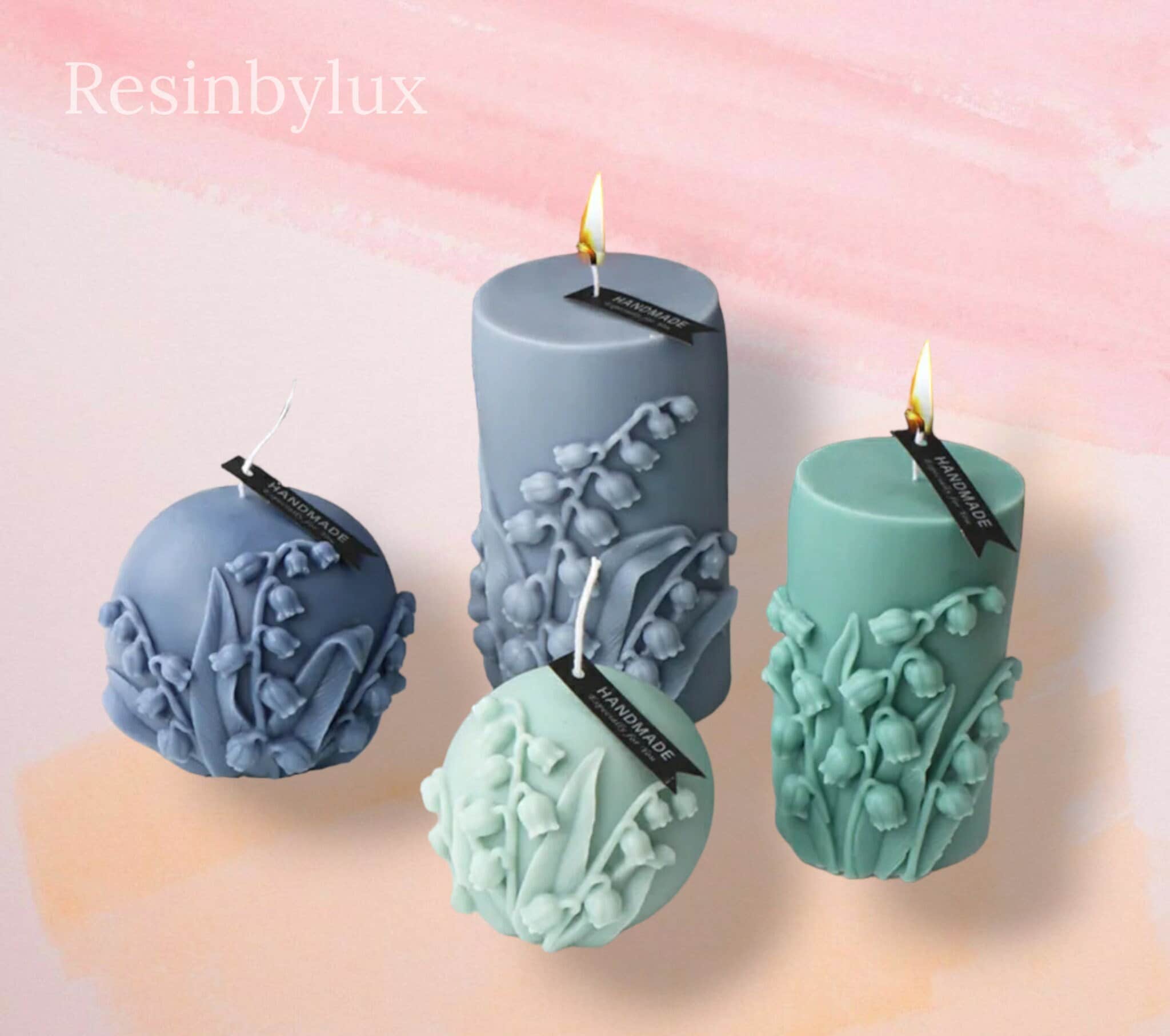 Lily of the Valley Mould Candle Making Mould DIY Crafting Candles Soap Wax  Making Mould Crafting Supplies Flower Lily Candle Mould 