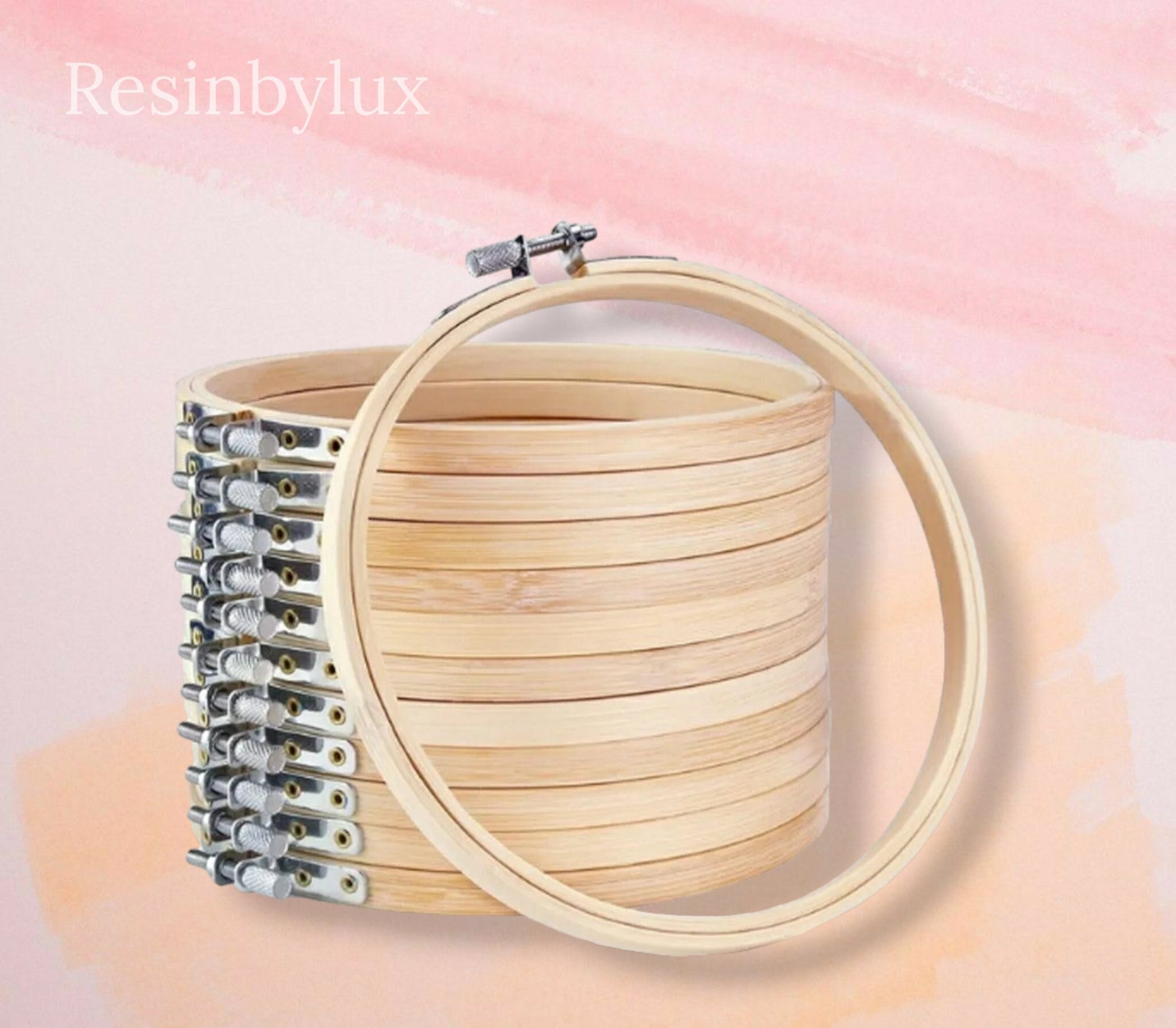 10 Pieces Embroidery Hoop Bamboo 4/5/6 Inch Embroidery Frame for Embroidery  Kit Durable Hoop Without Burr Hoop Art Accessories 